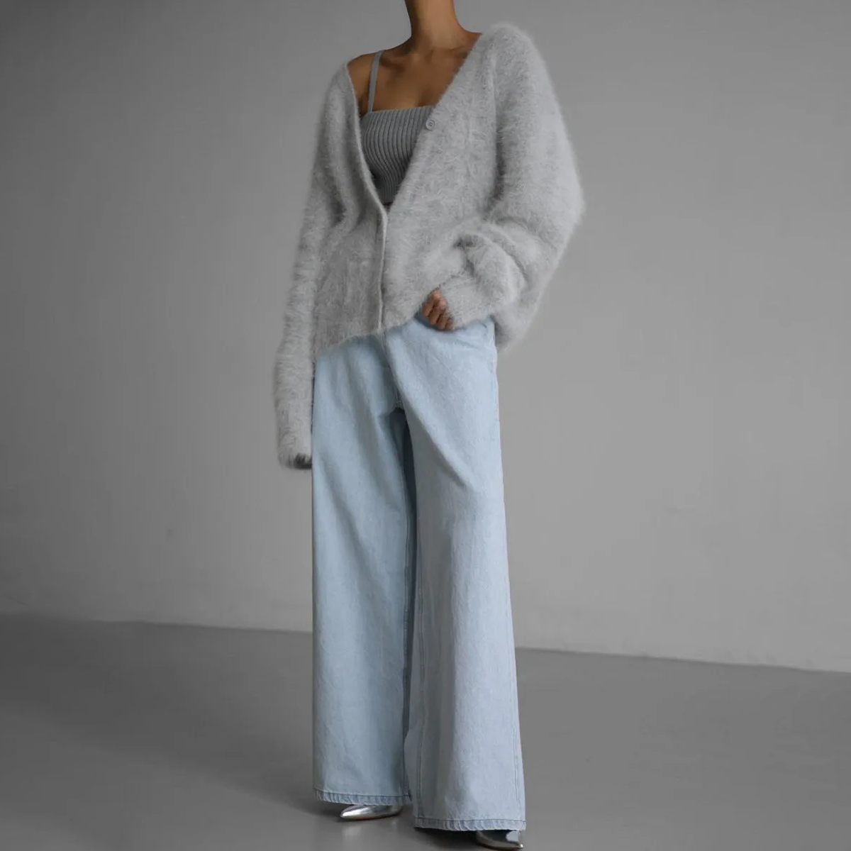 Serena | Stylish fur cardigan