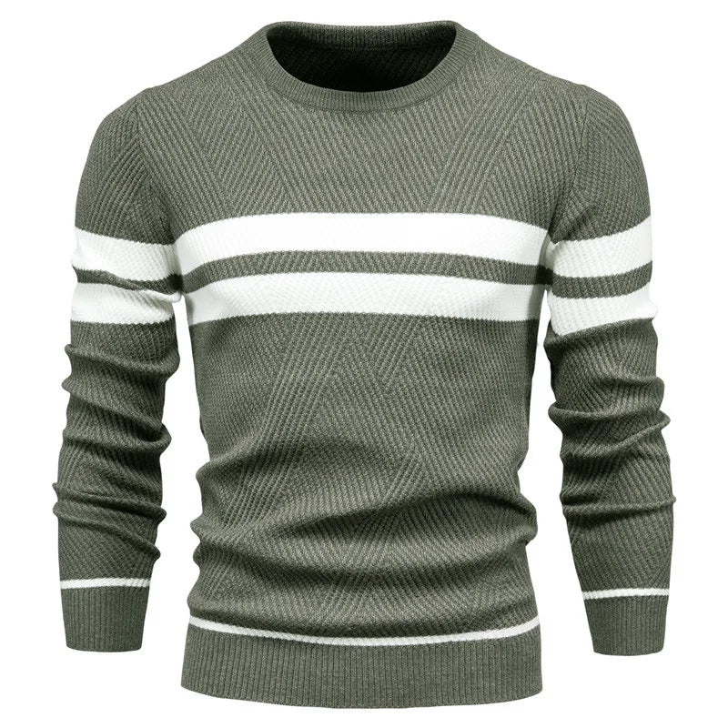 Men's Sweater with Stripes