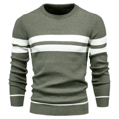 Men's Sweater with Stripes
