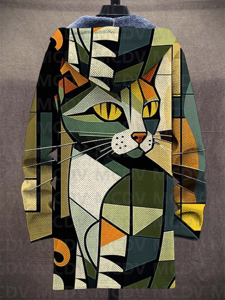 Frederica | Geometric Cat Hoodie