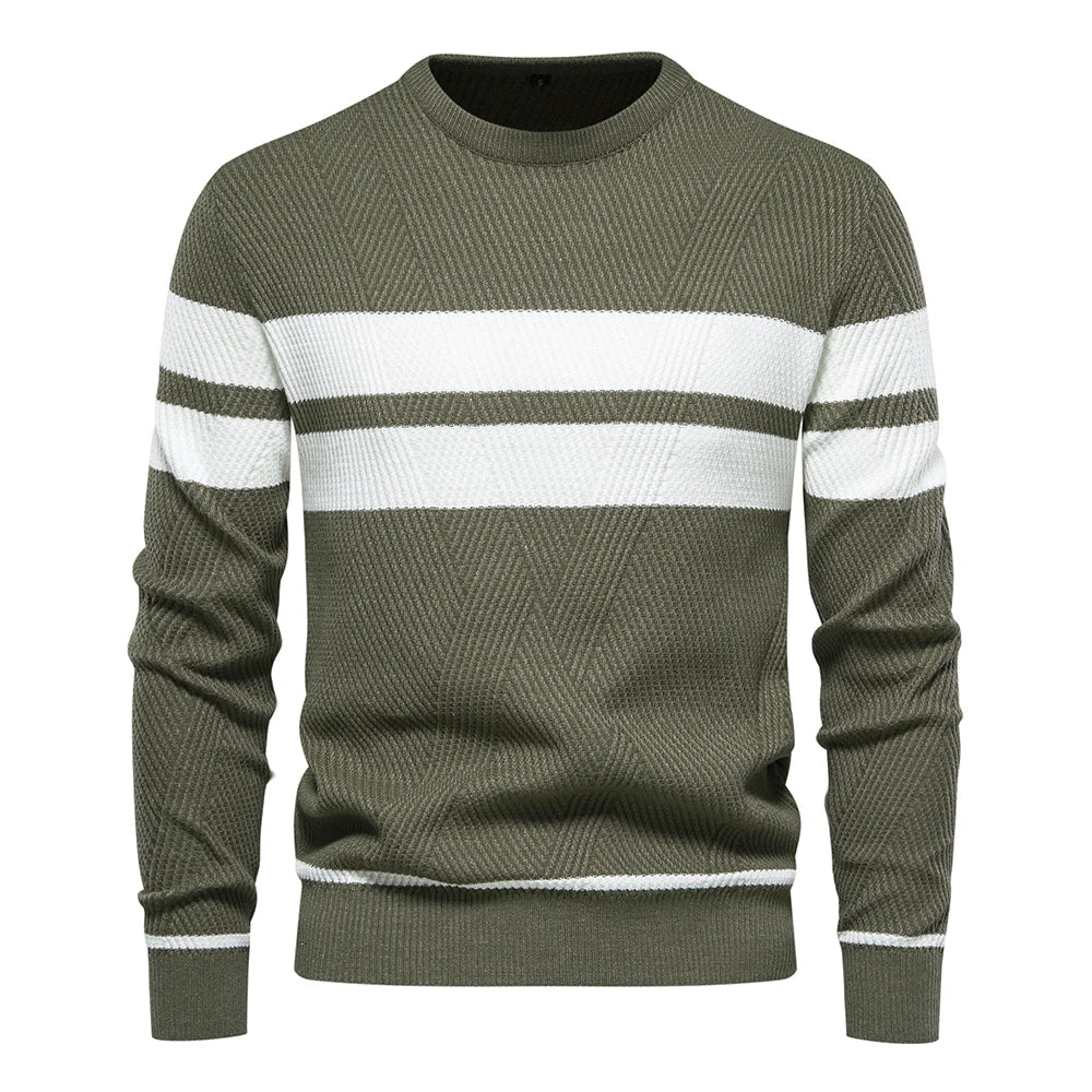 Men's Sweater with Stripes