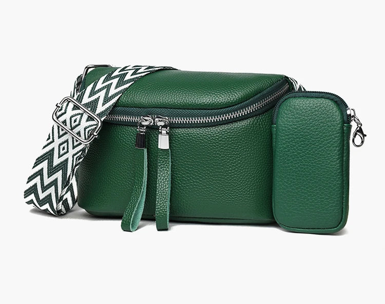 Nina | Finished Leather Shoulder Bag