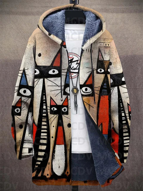 Filippa | Abstract Cat Hoodie