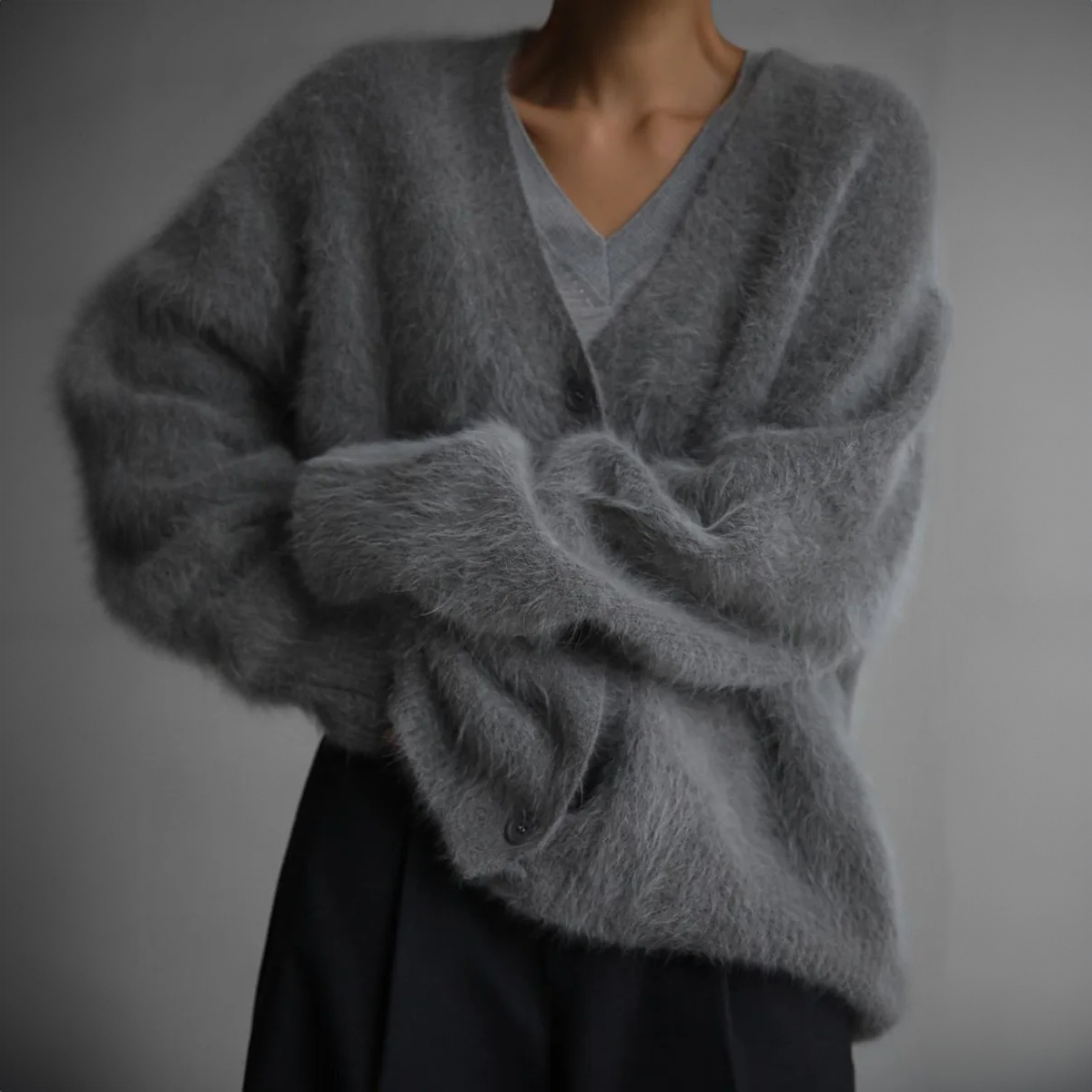 Serena | Stylish fur cardigan