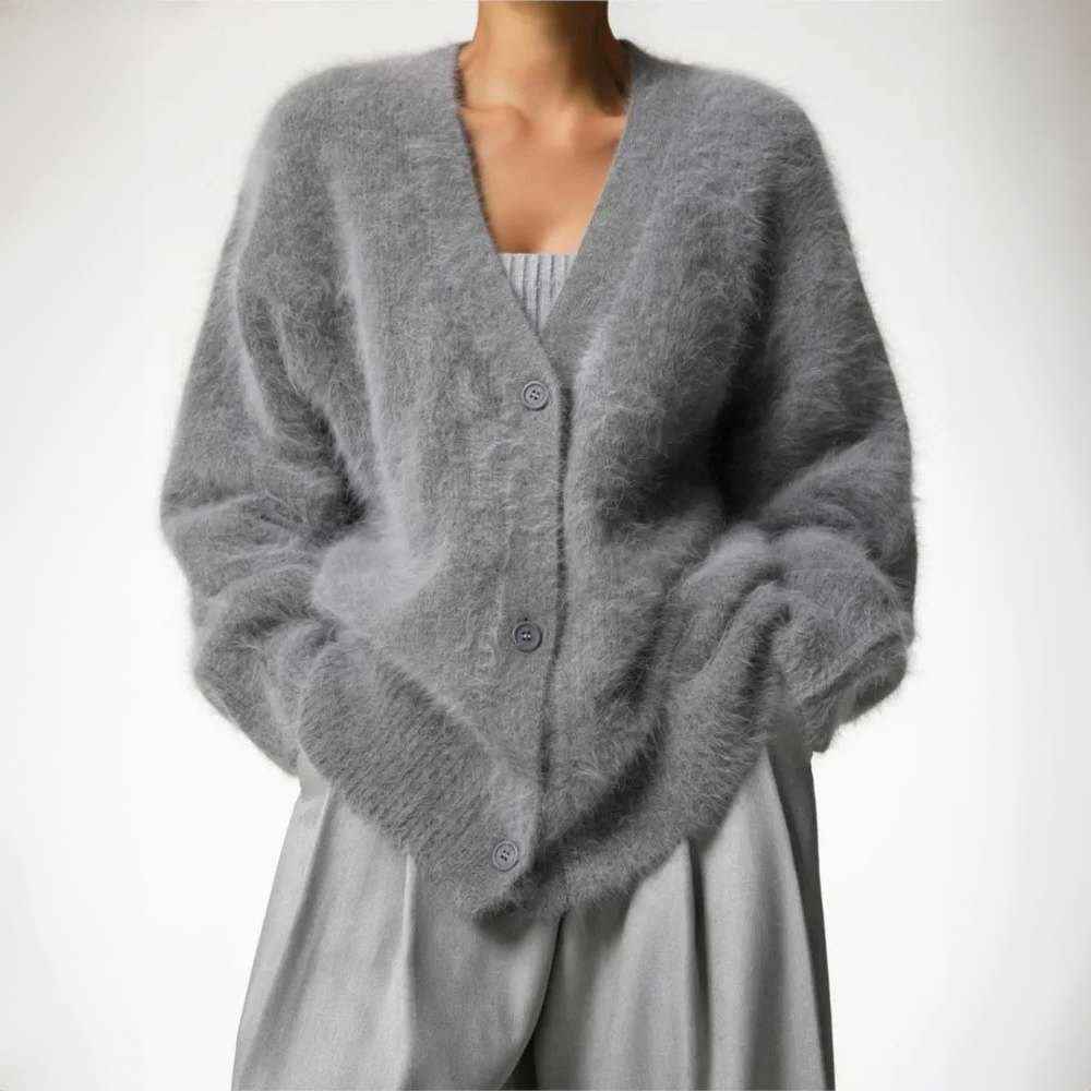 Serena | Stylish fur cardigan