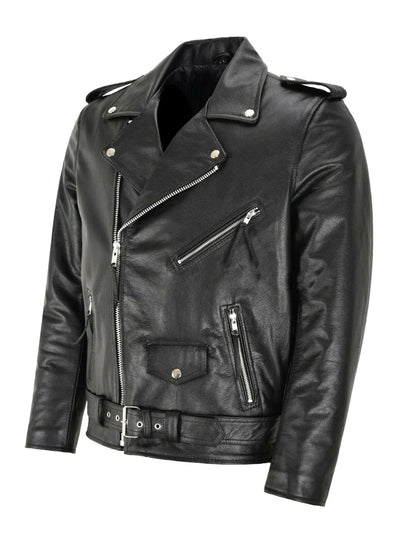 Björn™ | Classic Leather Jacket in Biker Style