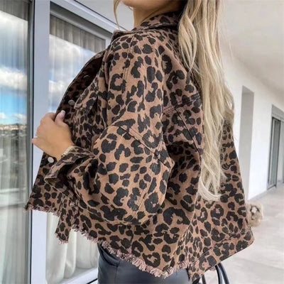 Vanessa™ | Leopard Denim Jacket