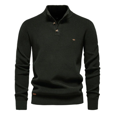 Men's Button-Detail Sweater