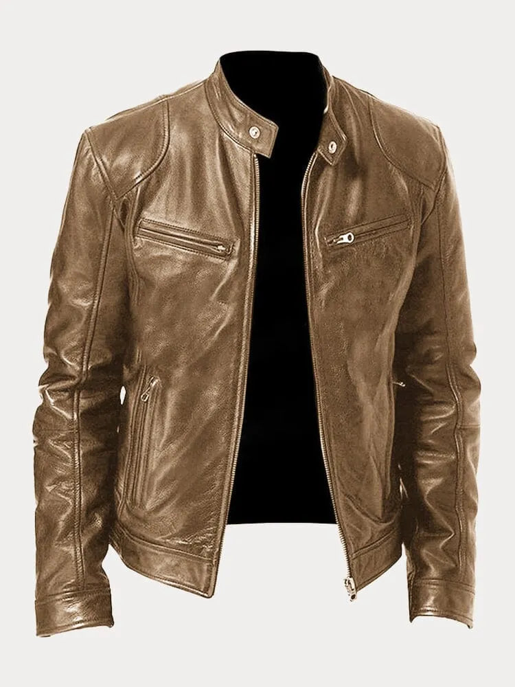 Carlos | Elegant Leather Jacket