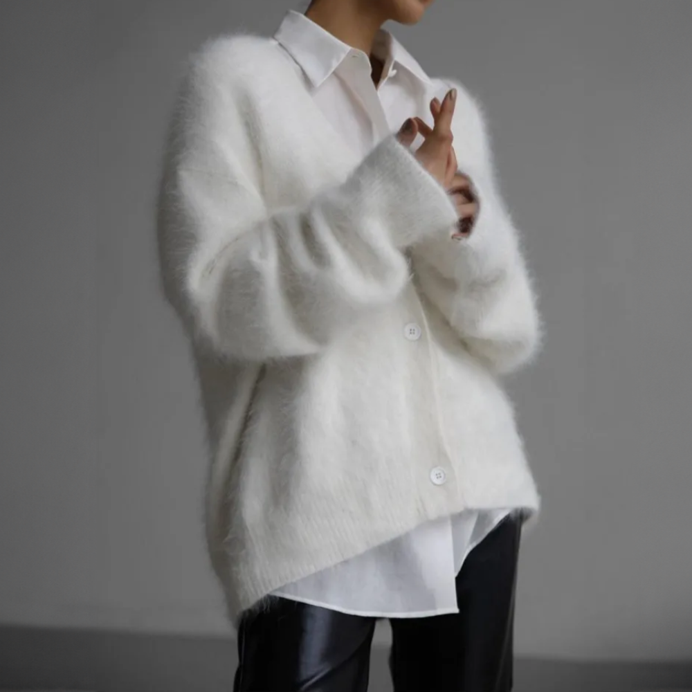 Serena | Stylish fur cardigan