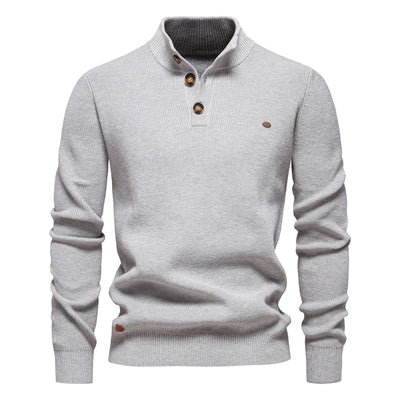 Men's Button-Detail Sweater