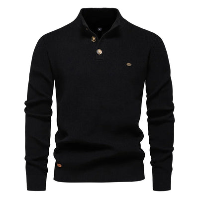 Men's Button-Detail Sweater