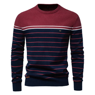 Striped Pattern Men's Sweater