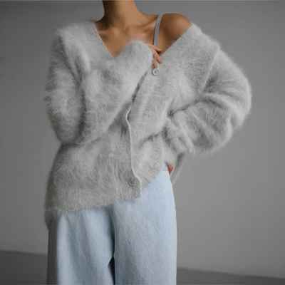 Serena | Stylish fur cardigan