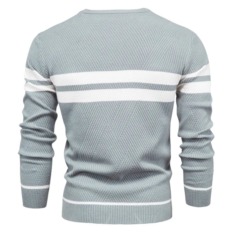 Men's Sweater with Stripes