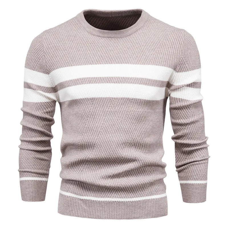 Men's Sweater with Stripes