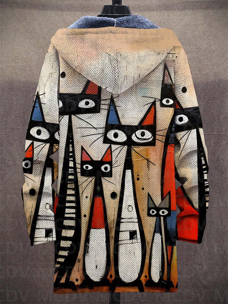 Filippa | Abstract Cat Hoodie