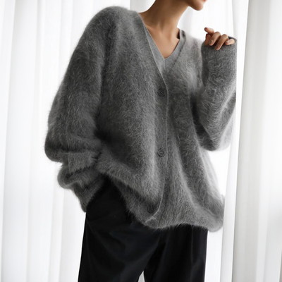 Serena | Stylish fur cardigan