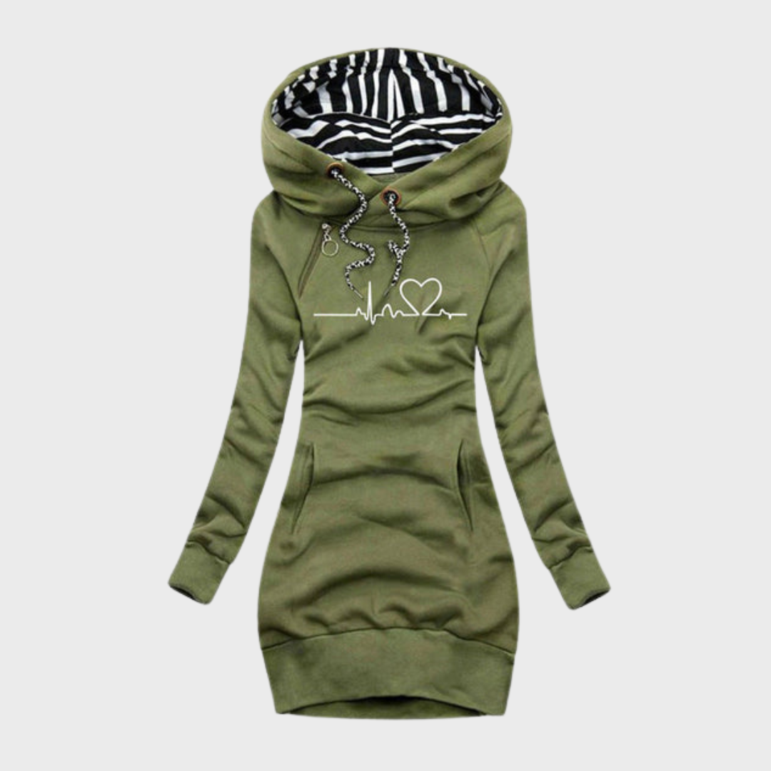 Cécile | Printed sweater dress Heartbeat