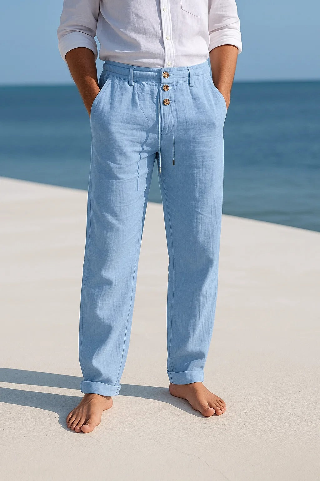 MATTEO | LIGHTWEIGHT LINEN SUMMER PANTS