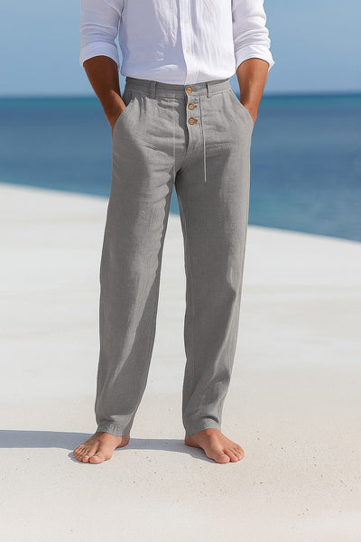 MATTEO | LIGHTWEIGHT LINEN SUMMER PANTS