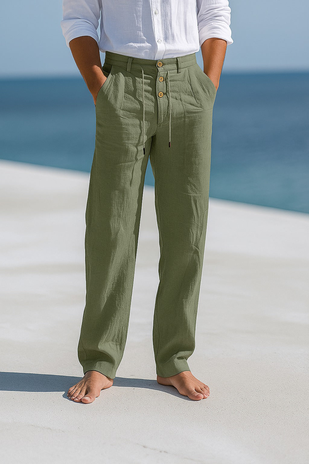 MATTEO | LIGHTWEIGHT LINEN SUMMER PANTS
