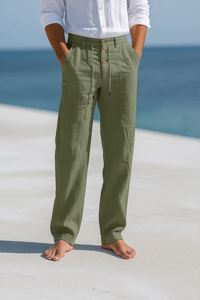 MATTEO | LIGHTWEIGHT LINEN SUMMER PANTS