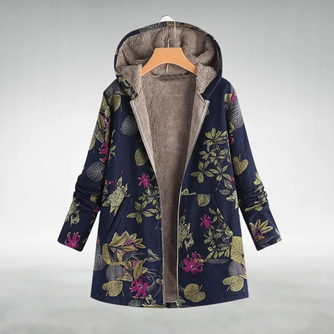 Fleural™ – Stylish Fleece Jacket in Floral Design