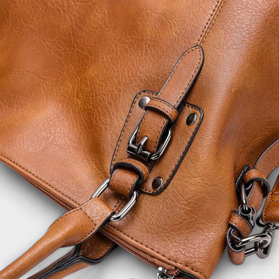 ZEPHYROS™ – TIMELESS LEATHER SHOULDER BAG WITH CLASSIC DESIGN