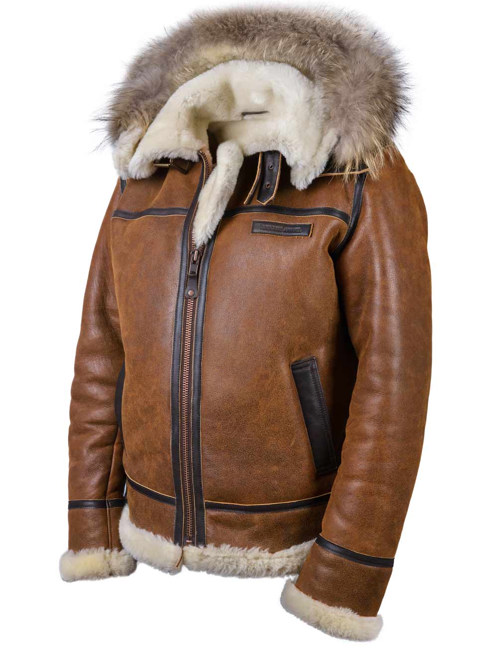 Aron - Bomber Jacket with Fur Hood
