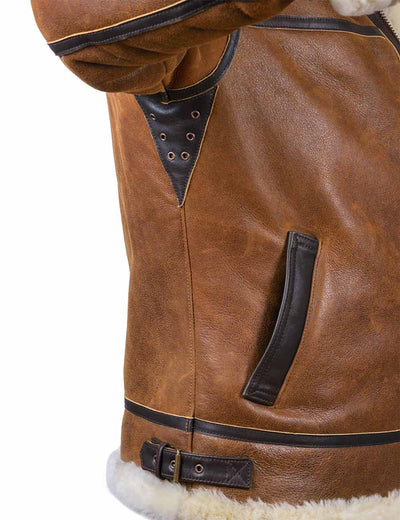 Aron - Bomber Jacket with Fur Hood