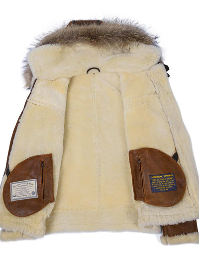 Aron - Bomber Jacket with Fur Hood