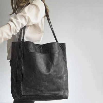 Rosa | Spacious Leather Tote Bag