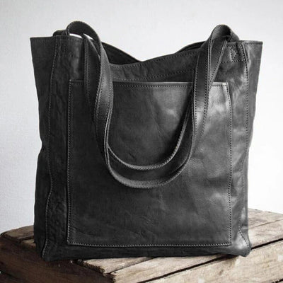Rosa | Spacious Leather Tote Bag