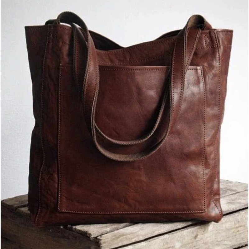 Rosa | Spacious Leather Tote Bag