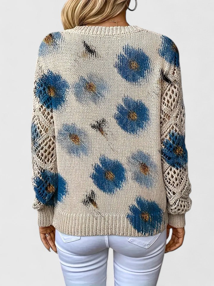 Alma | Elegant Sweater with Floral Design