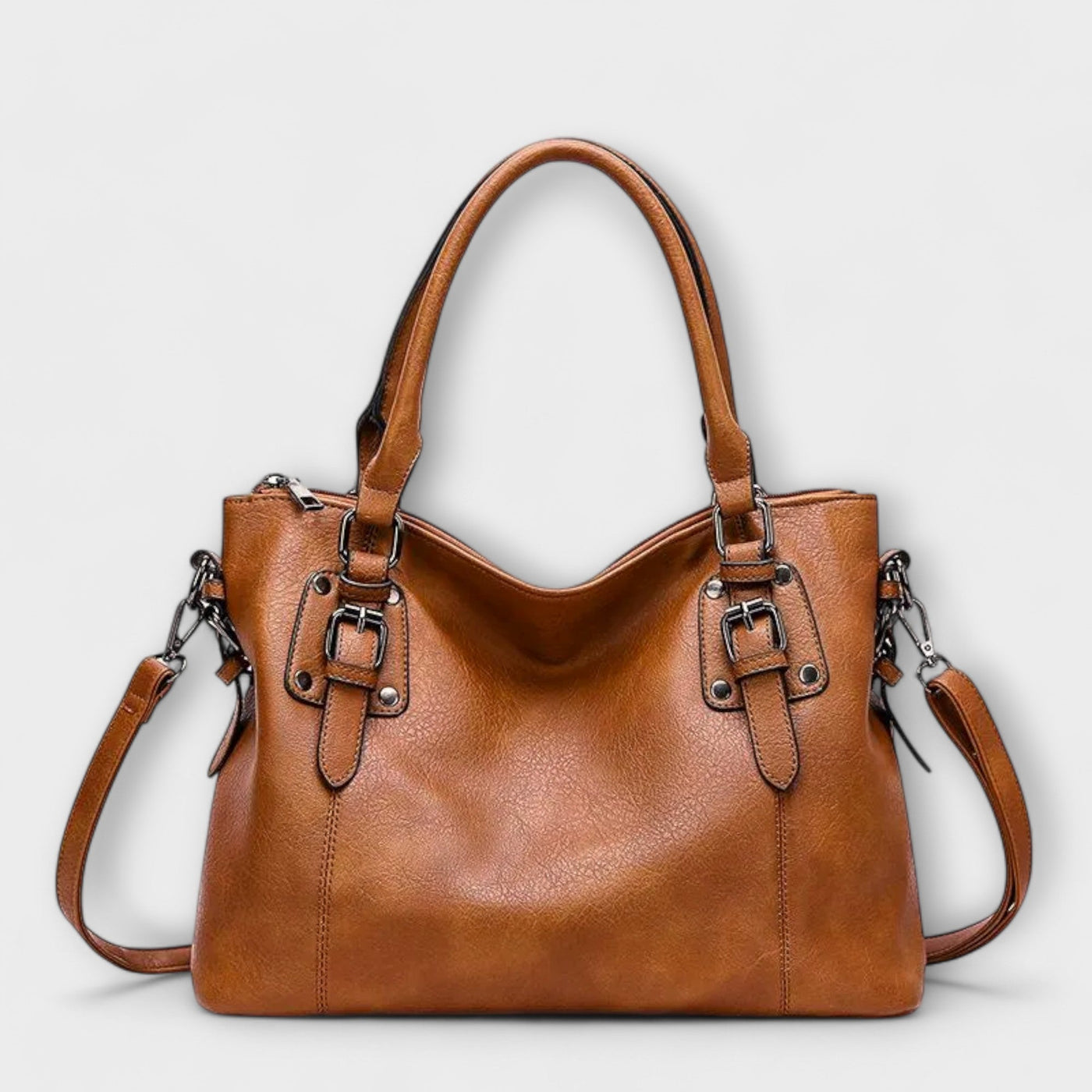 ZEPHYROS™ – TIMELESS LEATHER SHOULDER BAG WITH CLASSIC DESIGN