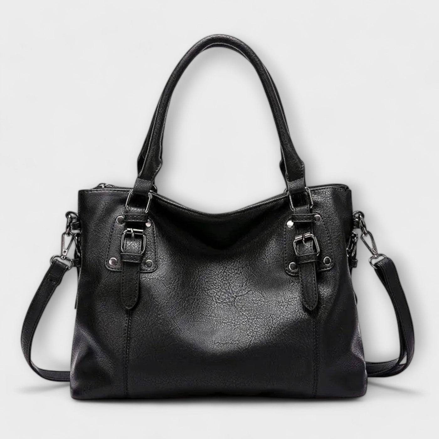ZEPHYROS™ – TIMELESS LEATHER SHOULDER BAG WITH CLASSIC DESIGN