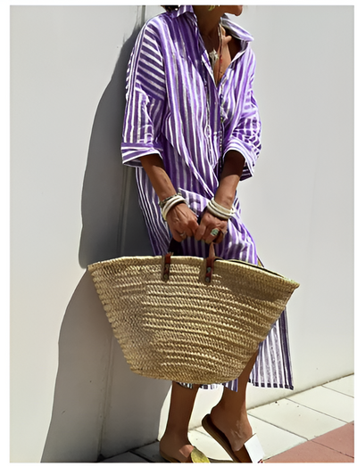 Elegant Striped Dress