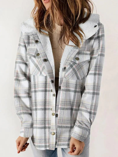 Wivian | Hygge Plaid Jacket with Fleece Lining