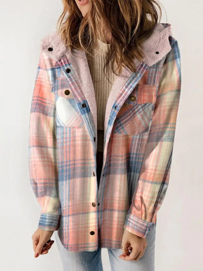Wivian | Hygge Plaid Jacket with Fleece Lining