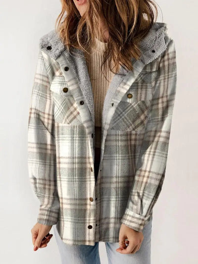 Wivian | Hygge Plaid Jacket with Fleece Lining