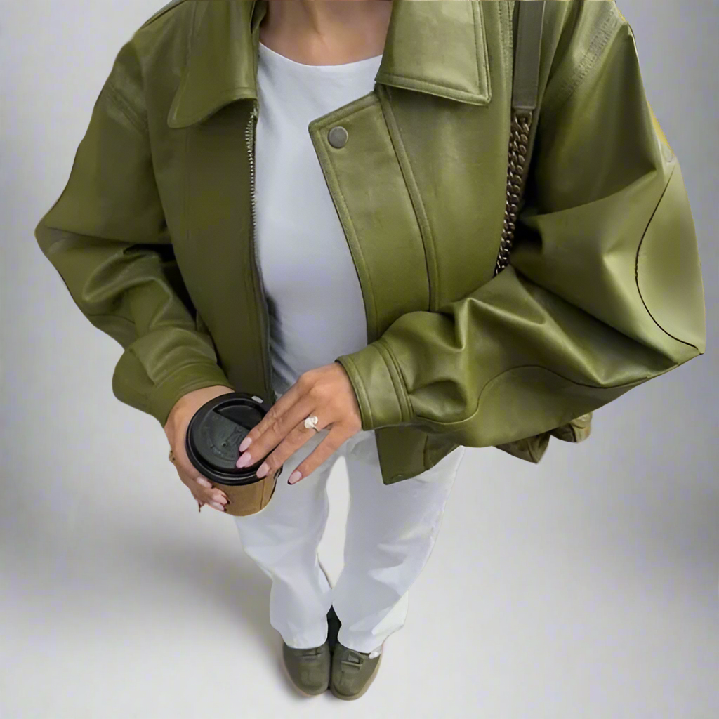 Lisa | Oversized Leather Jacket