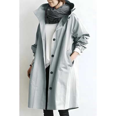 Sofia™ | Oversized Hooded Coat with Buttons