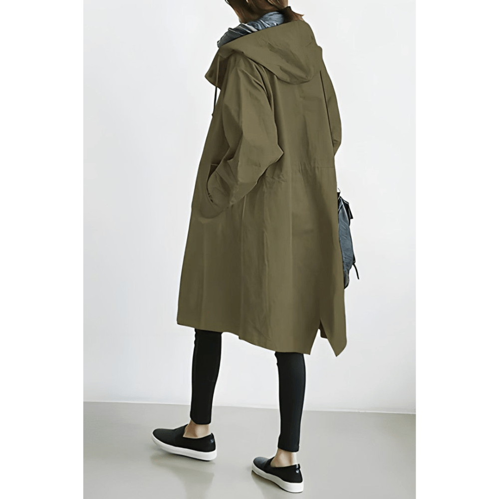 Sofia™ | Oversized Hooded Coat with Buttons