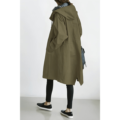 Sofia™ | Oversized Hooded Coat with Buttons