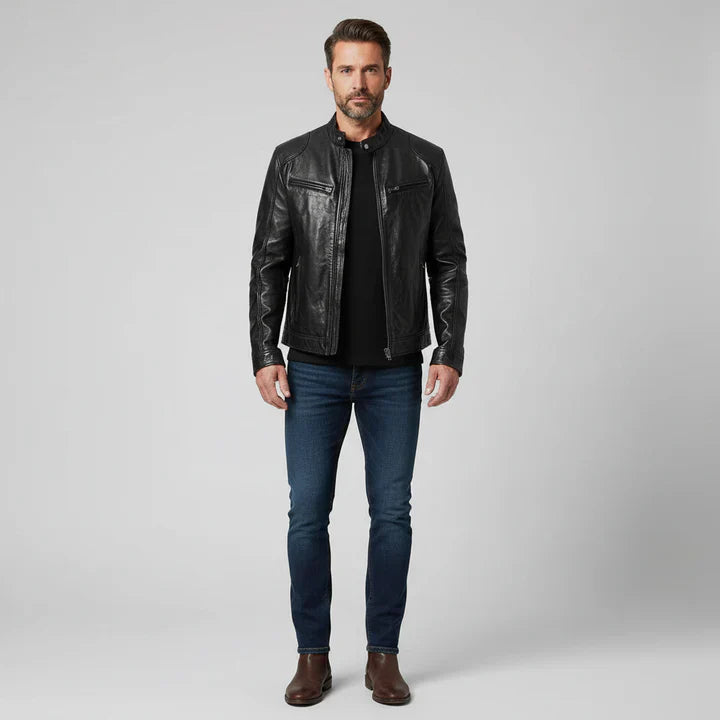 Carlos | Elegant Leather Jacket
