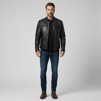 Carlos | Elegant Leather Jacket