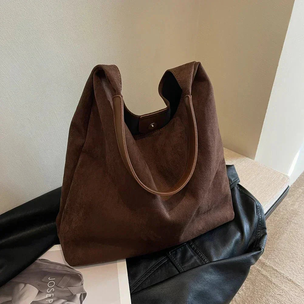 Alette | Stylish Suede Tote Bag
