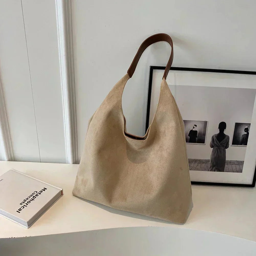 Alette | Stylish Suede Tote Bag
